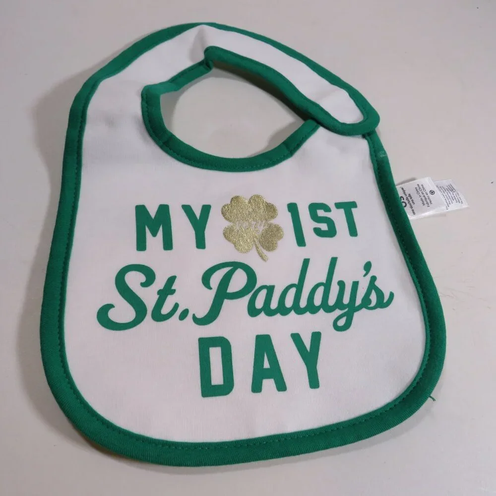 Baby bib My first St. Paddy’s Day cloth bib
